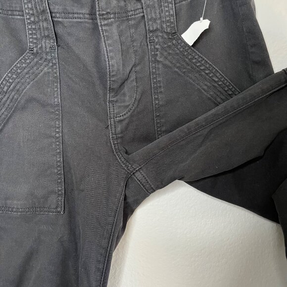 Frame Womens Trapunto Mid Rise Black Jogger Ankle Zip denim Pants Size 25 - Picture 9 of 12